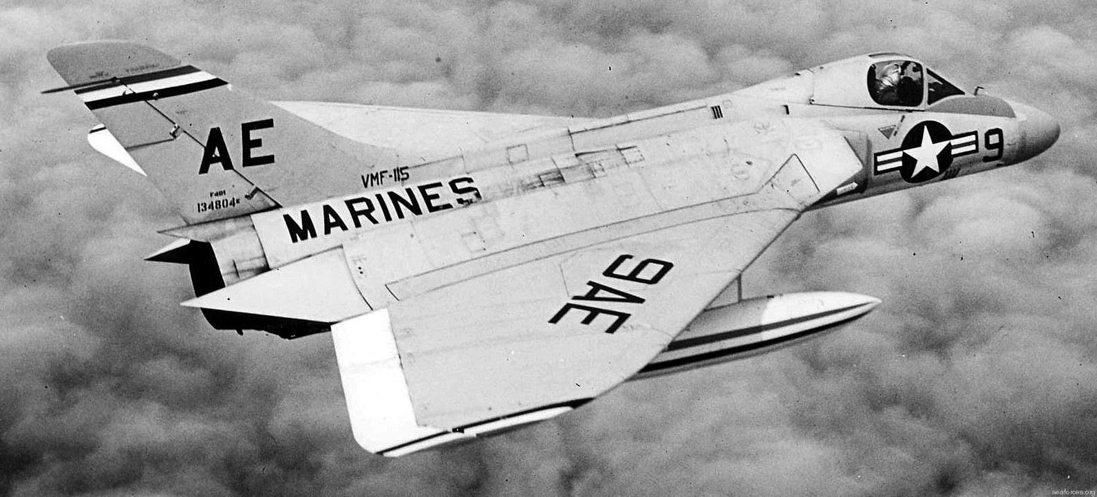 vmf-115 marine fighter squadron f4d-1 skyray mcas cherry point 8579