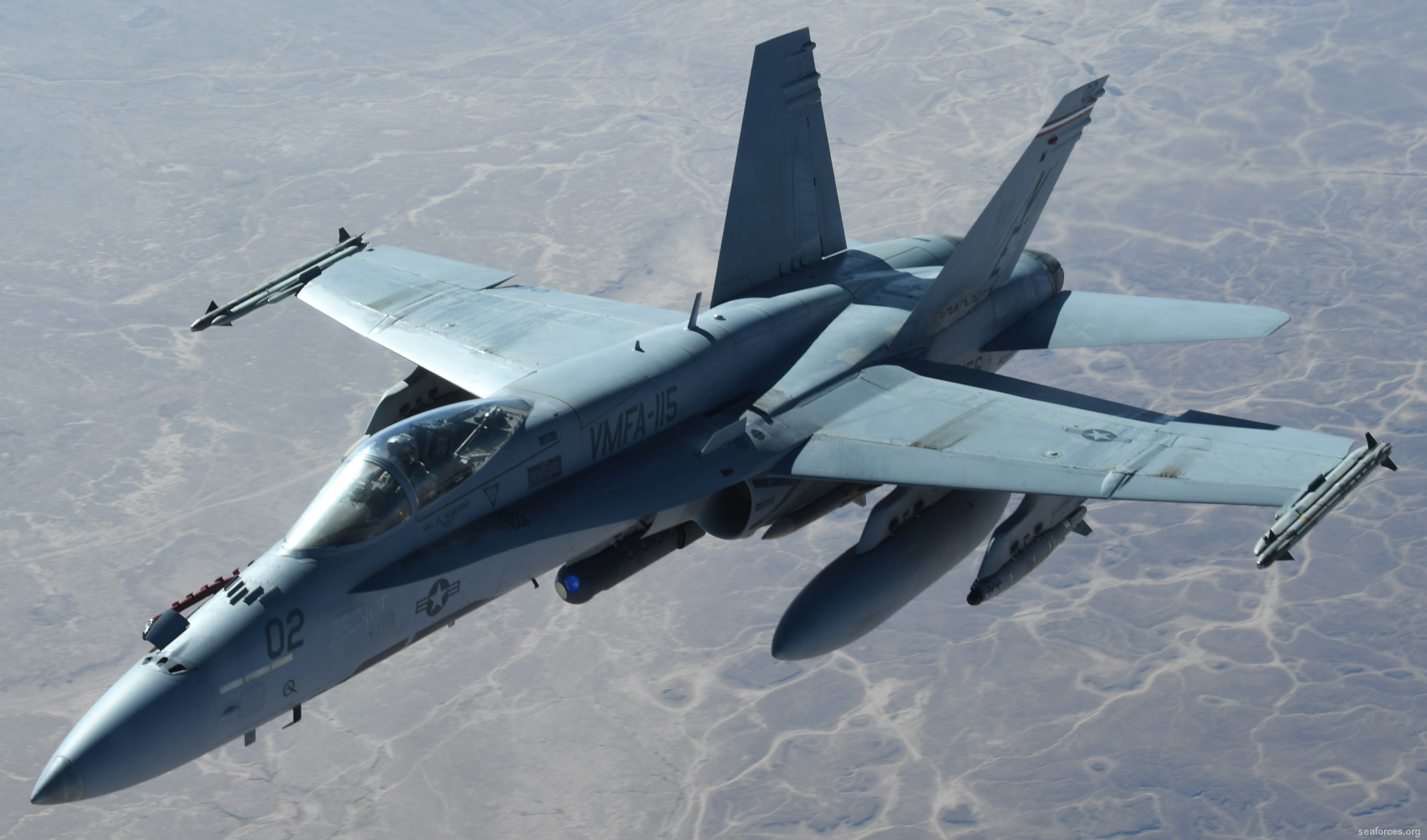 vmfa-115 silver eagles marine fighter attack squadron f/a-18a+ hornet 99 iraq