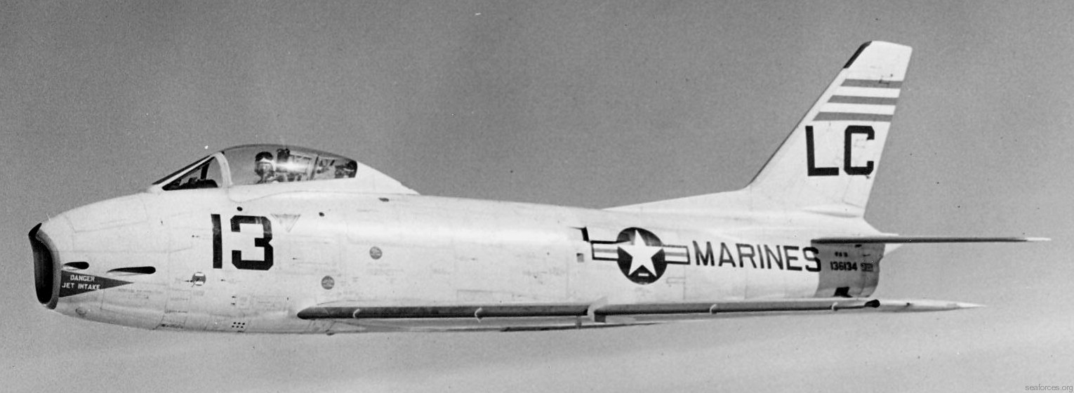 vmf-122 marine fighter squadron fj-3 fury 28