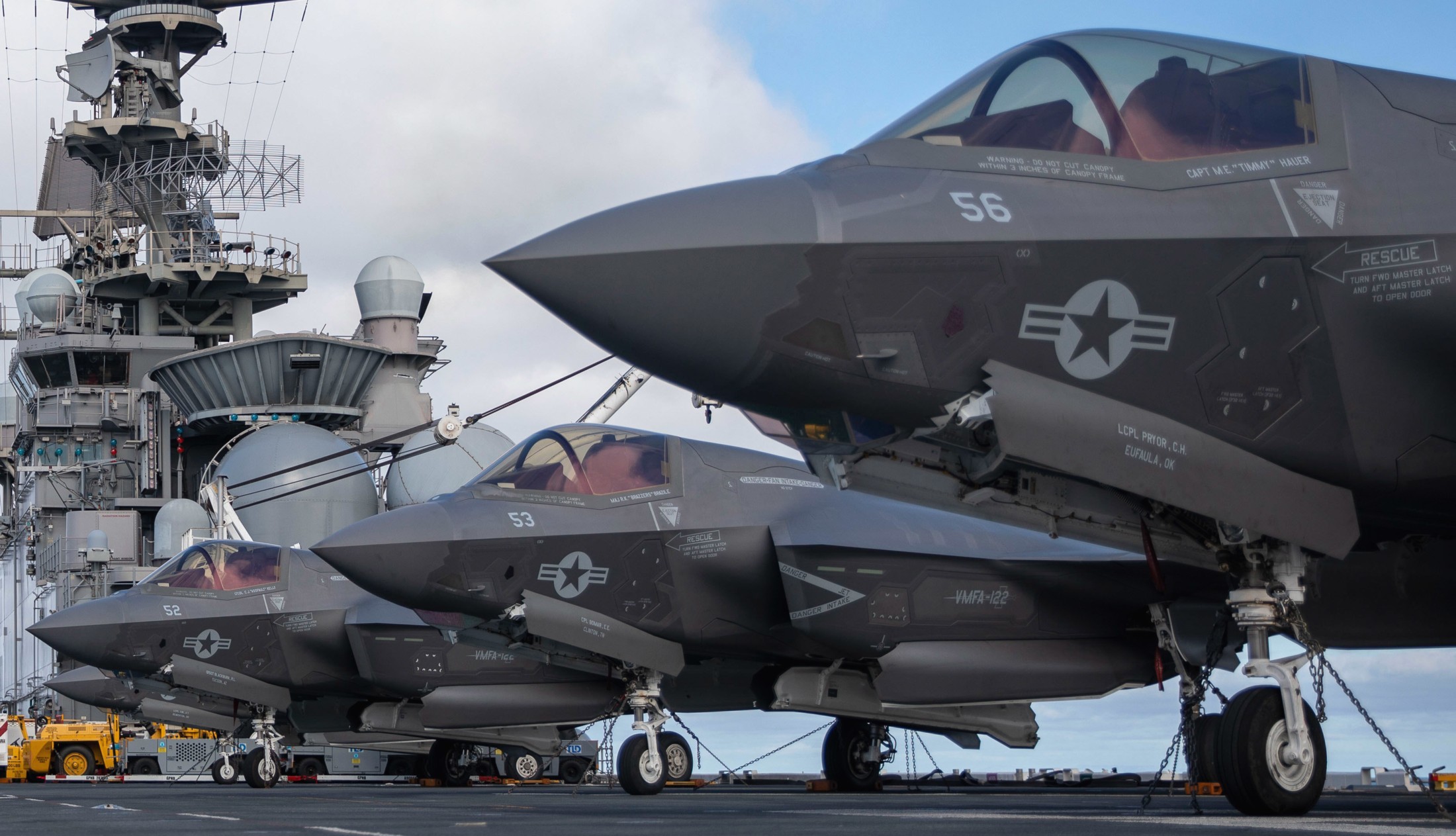 vmfa-122 flying leathernecks marine fighter attack squadron f-35b lightning ii 108 lhd-8 uss makin island