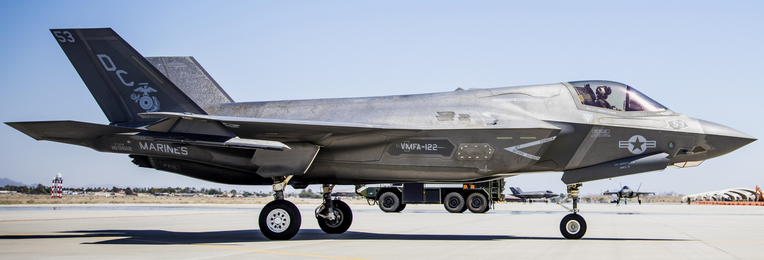 vmfa-122 flying leathernecks marine fighter attack squadron f-35b lightning ii 128 mcas yuma arizona