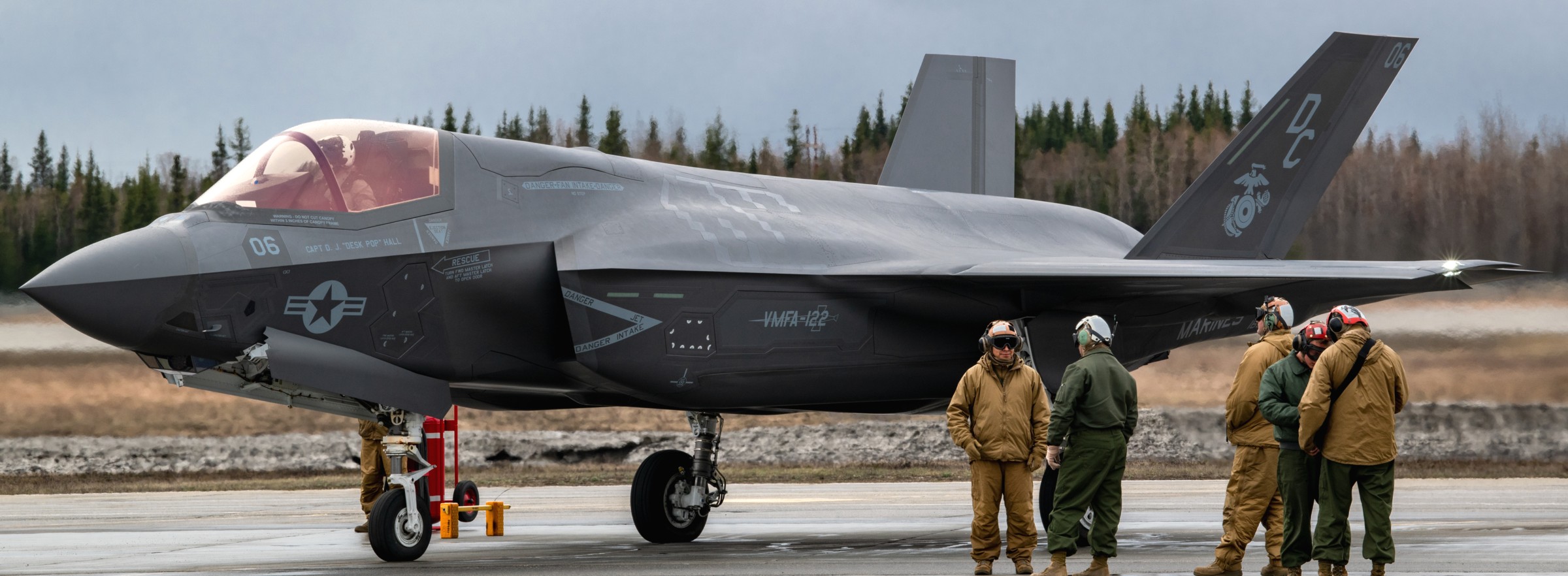 vmfa-122 flying lethernecks marine fighter attack squadron f-35b lightning ii red flag alaska 22-1 eielson afb 166