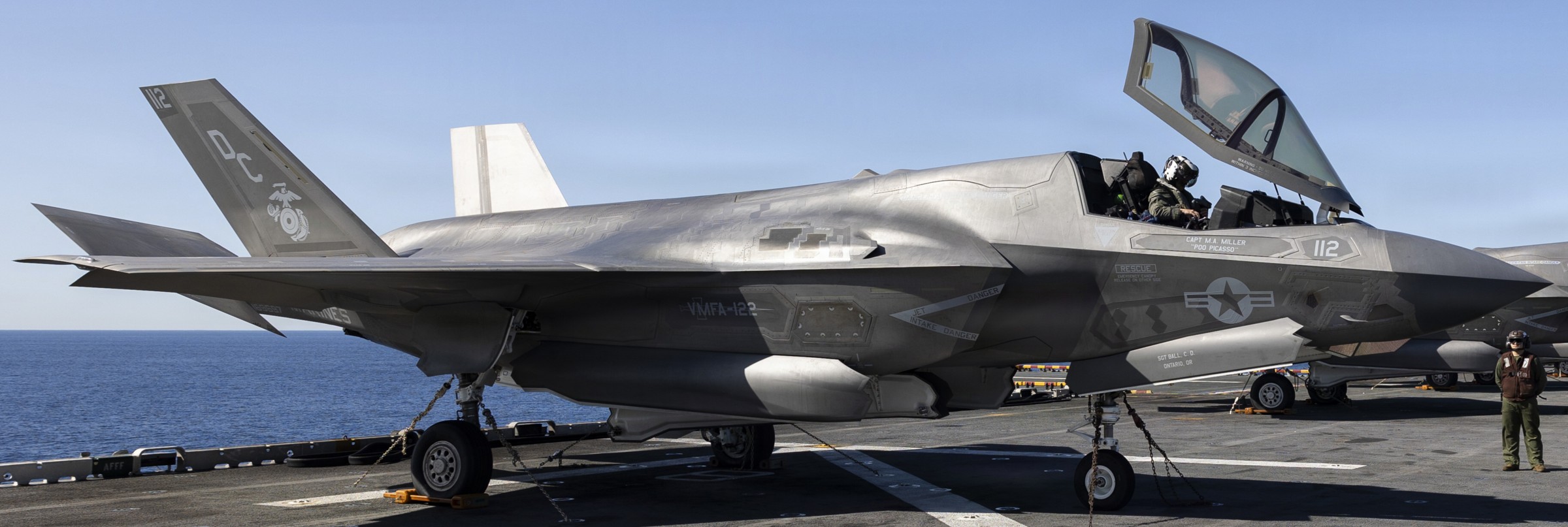 vmfa-122 werewolves marine fighter attack squadron f-35b lightning ii uss boxer lhd-4 206