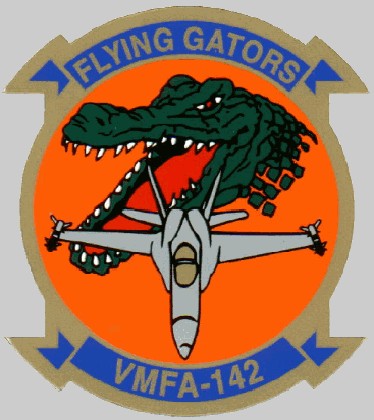 vmfa-142 flying gators insignia crest patch badge marine fighter attack squadron usmc 02x