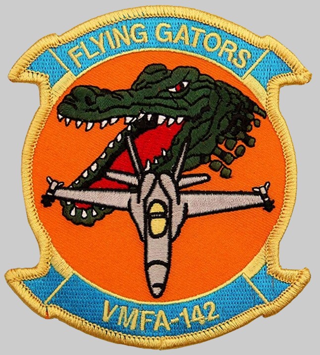 vmfa-142 flying gators patch insignia crest badge marine fighter attack squadron usmc 02p