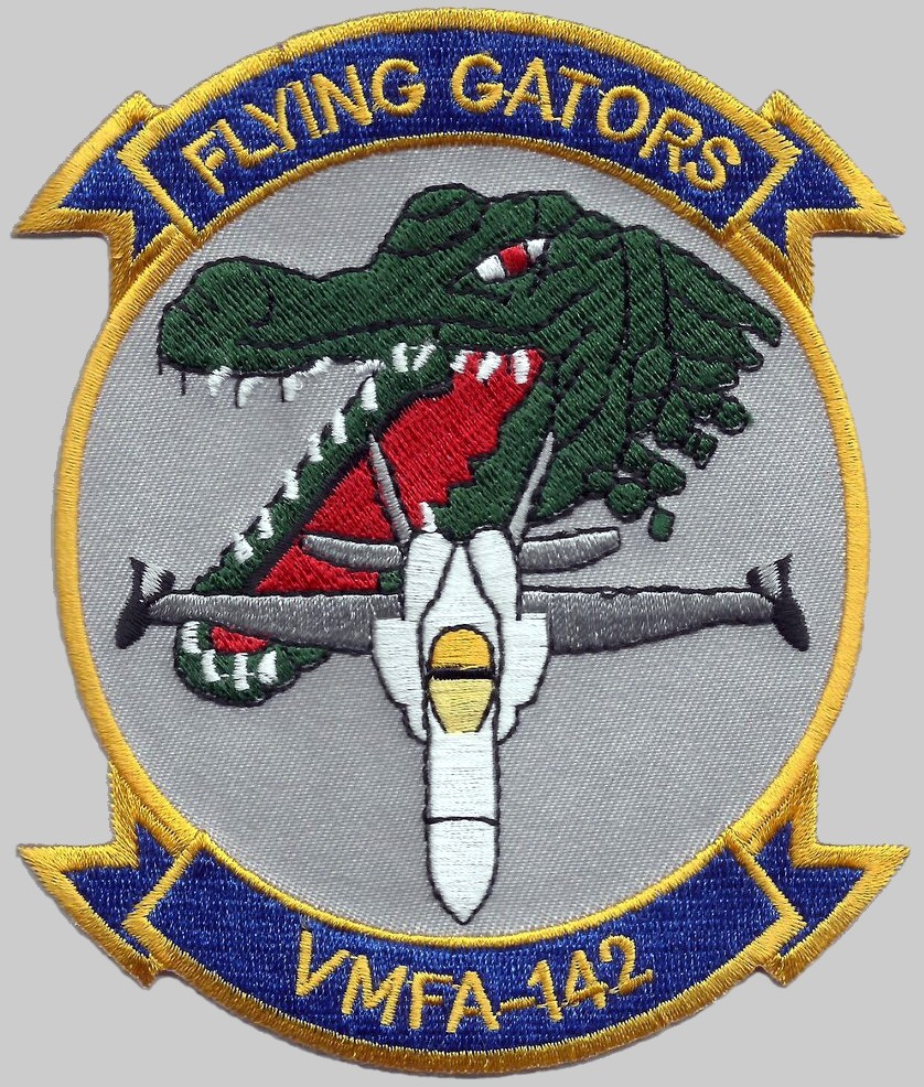 vmfa-142 flying gators patch insignia crest badge marine fighter attack squadron usmc 03p