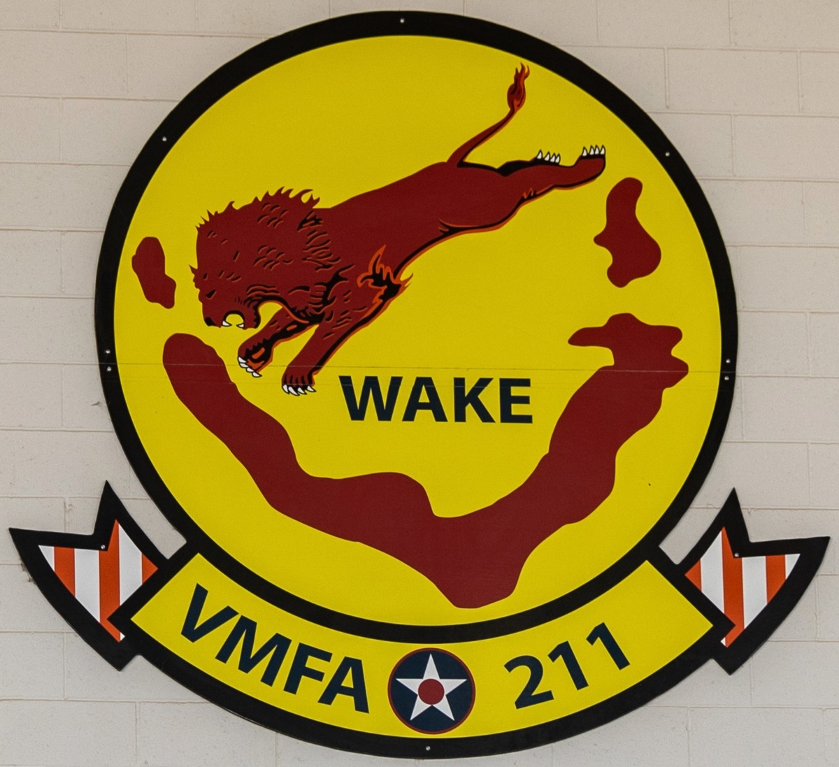vmfa-211 wake island avengers insignia crest patch badge f-35b lightning ii mcas yuma arizona