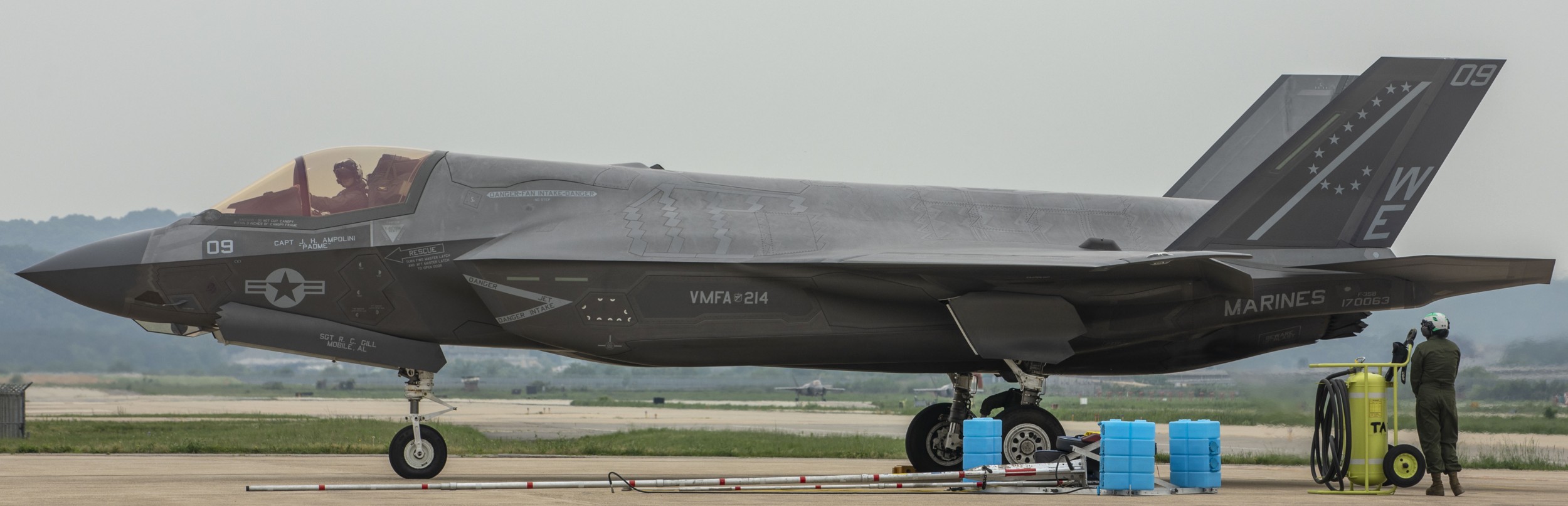 vmfa-214 black sheep marine fighter attack squadron f-35b lightning ii osan air base korea 56