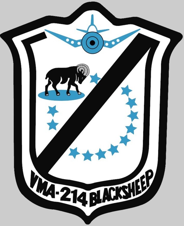 vmfa-214 black sheep insignia crest patch badge f-35b lightning ii marine fighter attack squadron usmc 02x