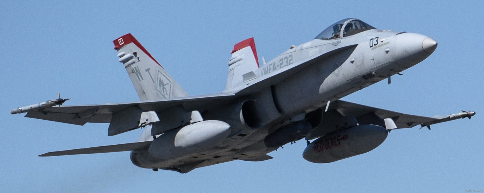 vmfa-232 red devils marine fighter attack squadron usmc f/a-18c hornet 99