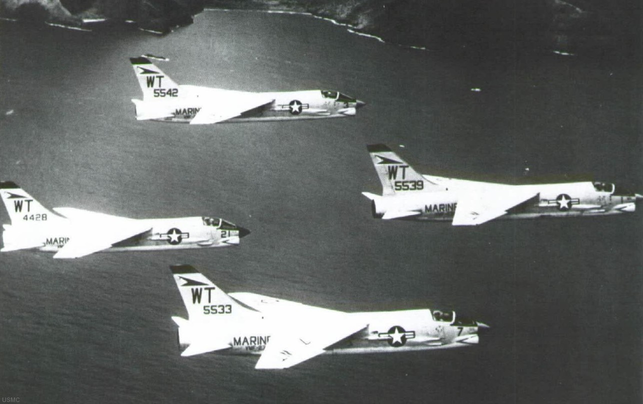 vmf-232 red devils marine fighter squadron usmc f-8e crusader 199