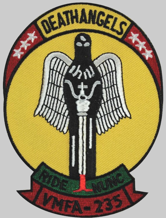 vmfa-235 death angels insignia crest patch badge marine fighter attack squadron 02p