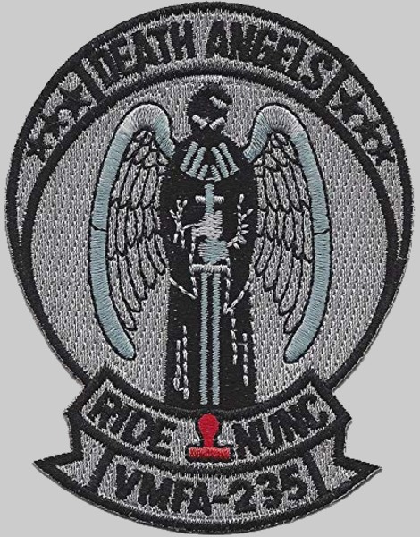 vmfa-235 death angels insignia crest patch badge marine fighter attack squadron 04p