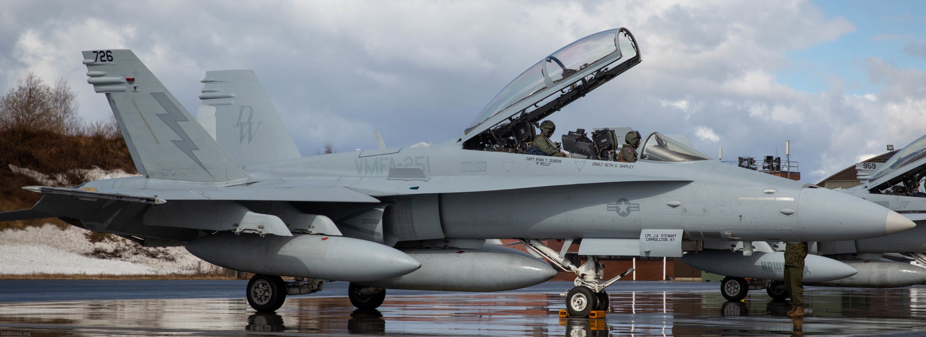vmfa-251 thunderbolts marine fighter attack squadron f/a-18d hornet 90 exercise bold quest 2019 finland