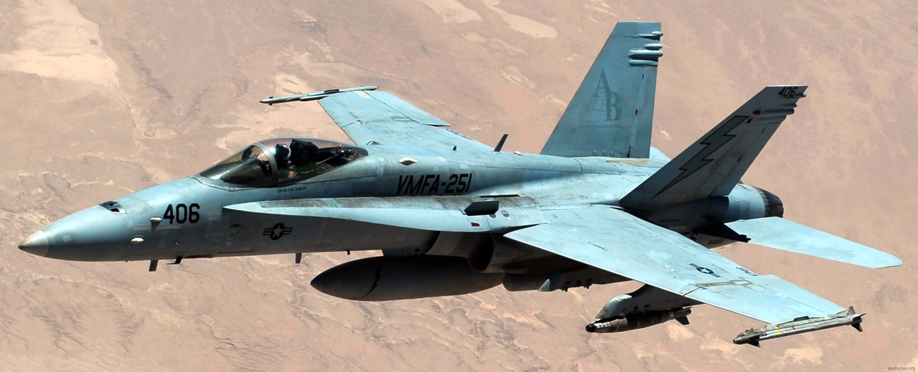 vmfa-251 thunderbolts marine fighter attack squadron f/a-18c hornet cvw-1 uss enterprise cvn-65 afghanistan 144