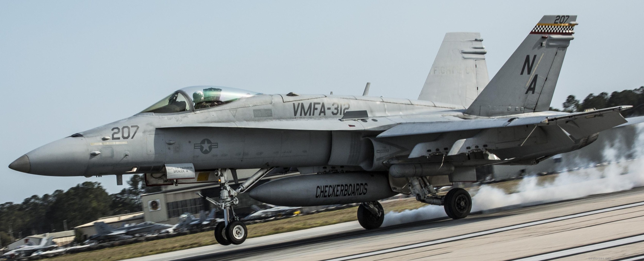 vmfa-312 checkerboards marine fighter attack squadron usmc f/a-18c hornet mcas beaufort south carolina 64
