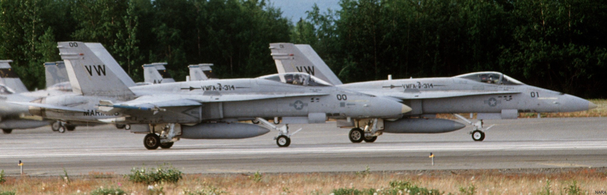 vmfa-314 black knights marine fighter attack squadron f/a-18a hornet exercise cope thunder elmendorf afb