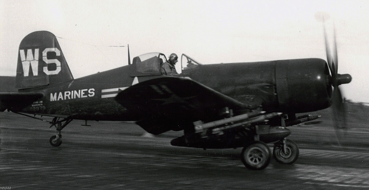 vmf-323 death rattlers marine fighter squadron usmc f4u-4 corsair south korea war