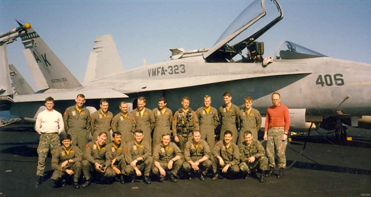 vmfa-323 death rattlers marine fighter attack squadron f/a-18a hornet cvw-13 uss coral sea cv-43 03