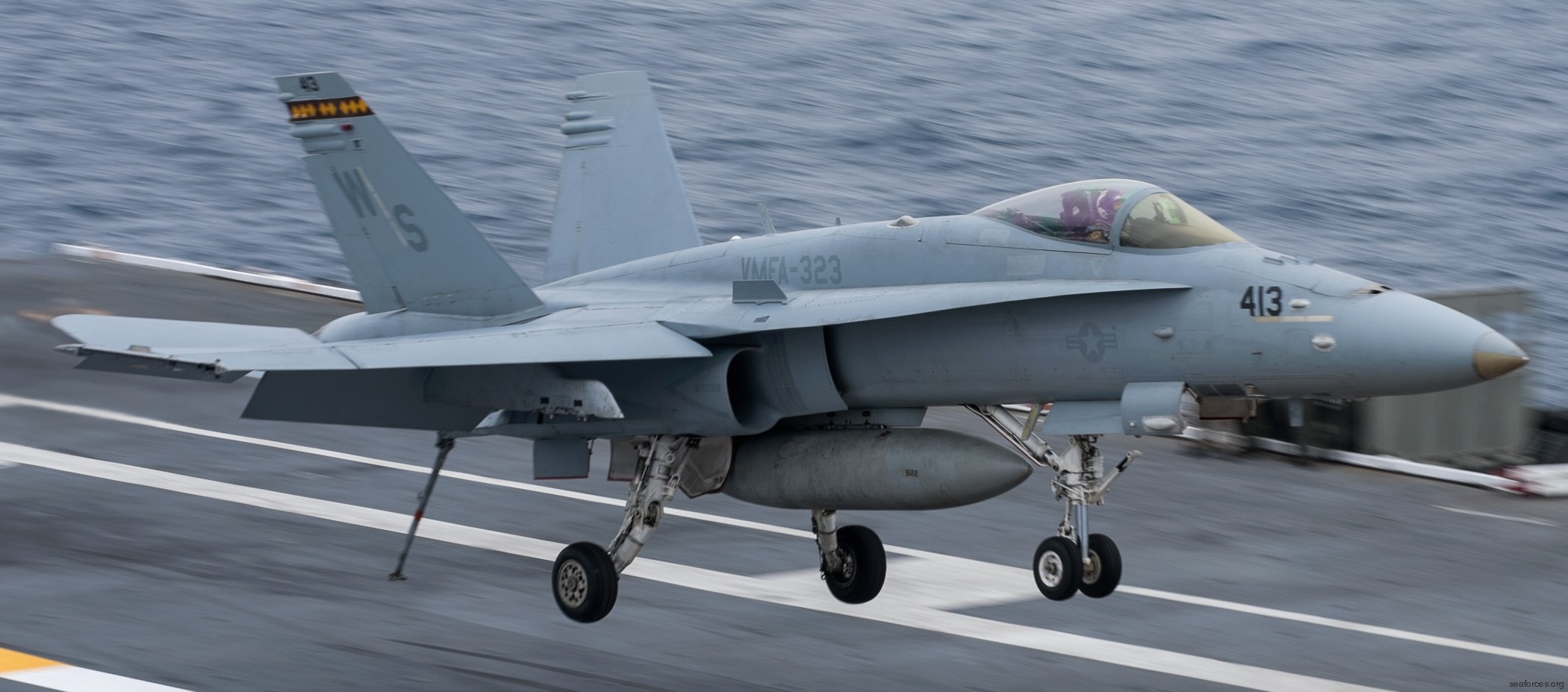 vmfa-323 death rattlers marine fighter attack squadron f/a-18c hornet 11 uss john c. stennis cvn-74
