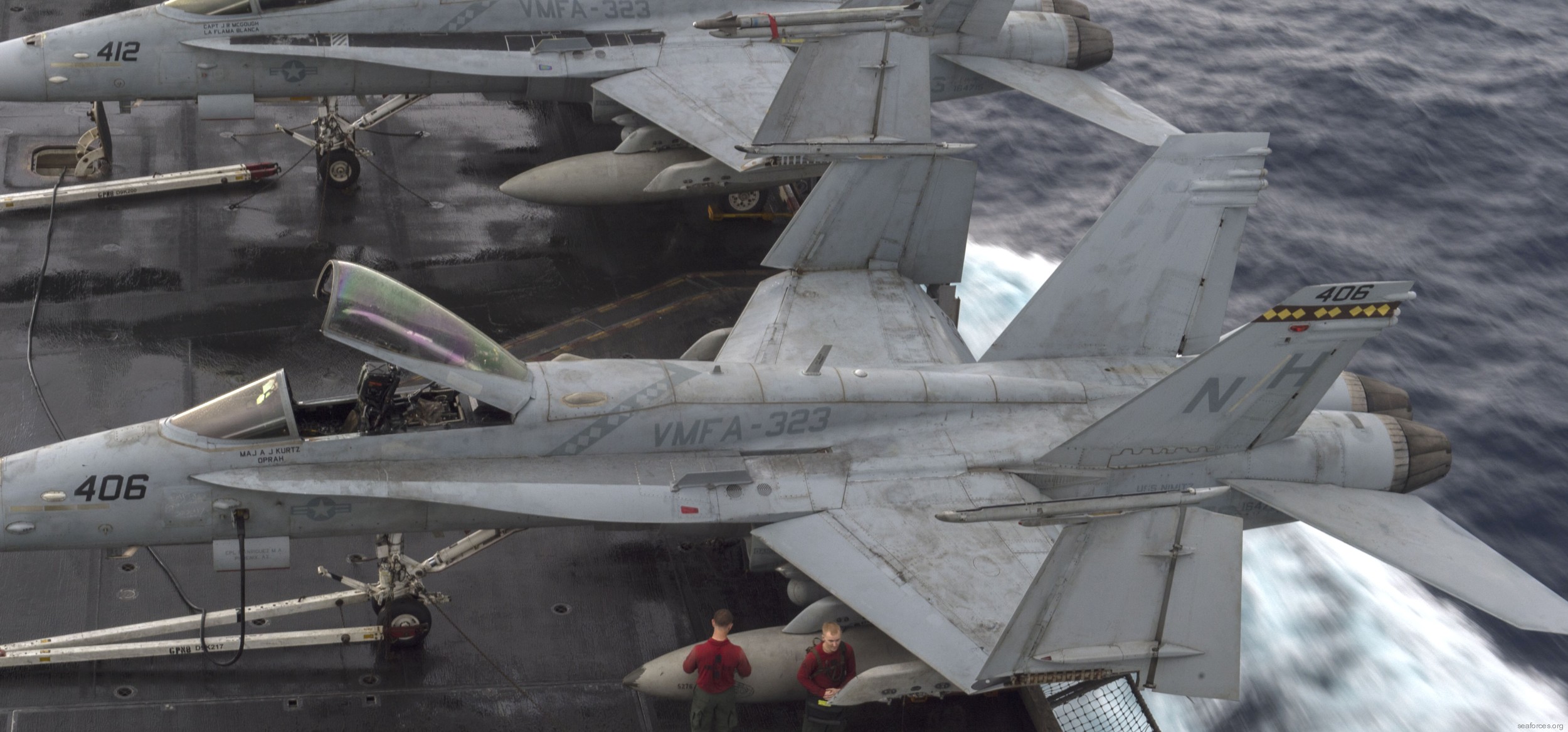 vmfa-323 death rattlers marine fighter attack squadron f/a-18c hornet cvw-11 uss nimitz cvn-68 13