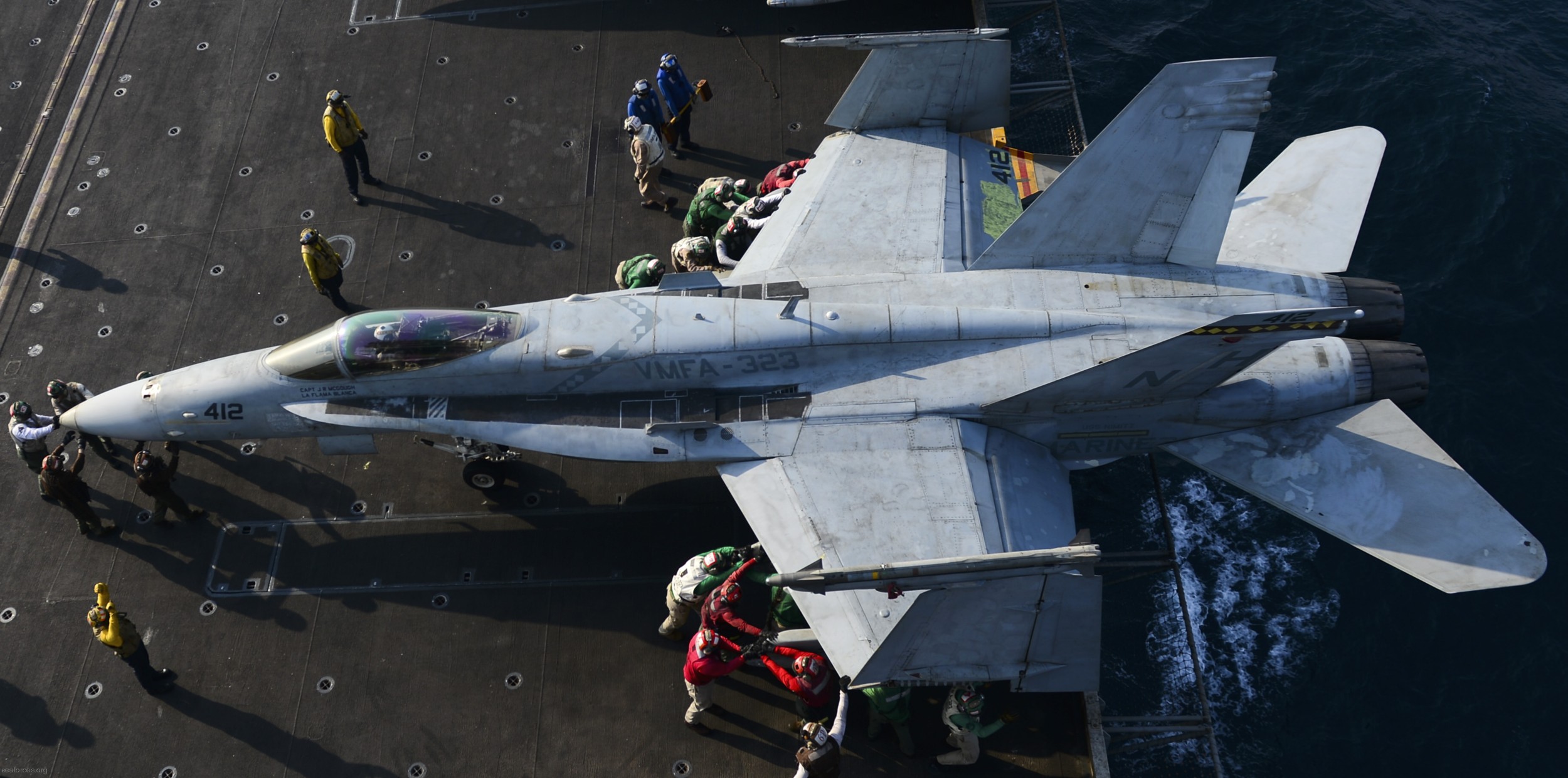 vmfa-323 death rattlers marine fighter attack squadron f/a-18c hornet cvw-11 uss nimitz cvn-68 18 carrier air wing