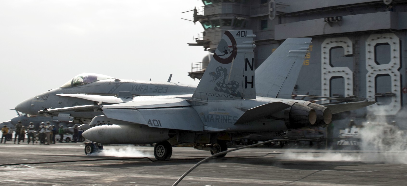 vmfa-323 death rattlers marine fighter attack squadron f/a-18c hornet cvw-11 uss nimitz cvn-68 47