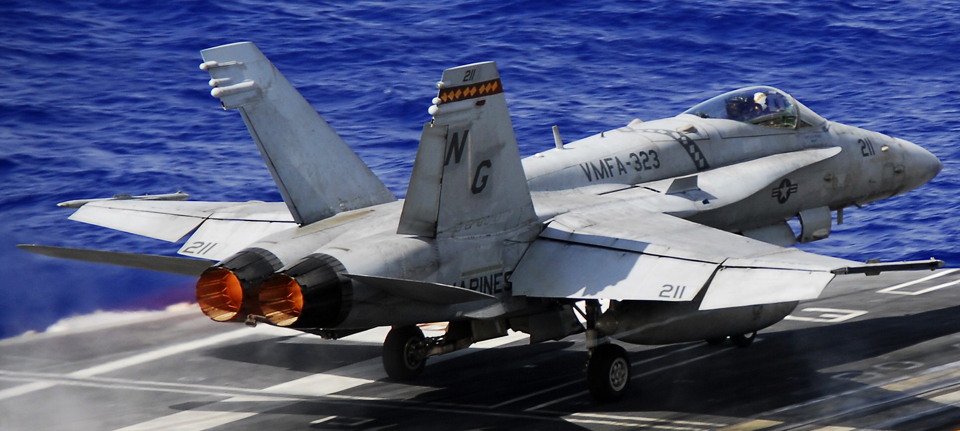 vmfa-323 death rattlers marine fighter attack squadron f/a-18c hornet cvw-9 uss john c. stennis cvn-74 91