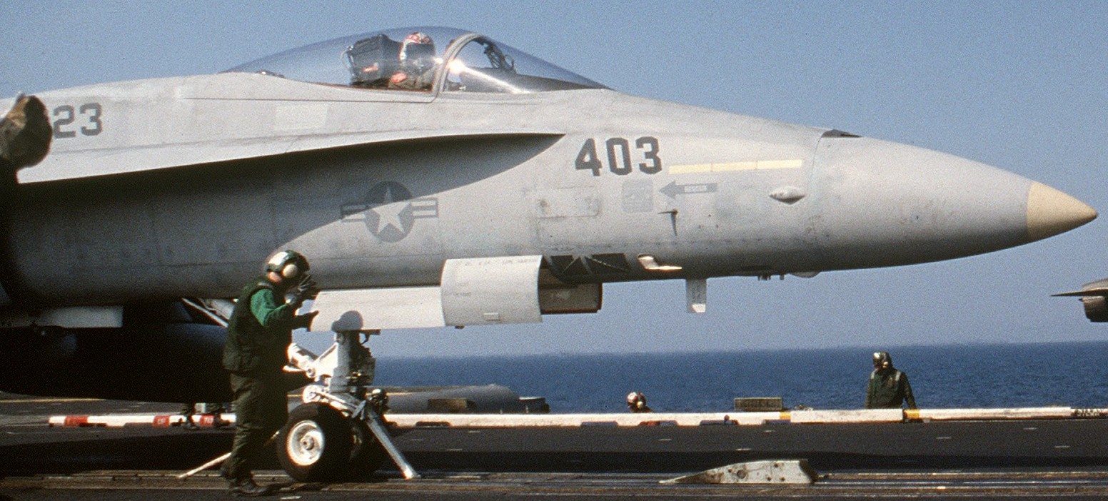 vmfa-323 death rattlers marine fighter attack squadron f/a-18a hornet cvw-13 uss coral sea cv-43 117 lybia