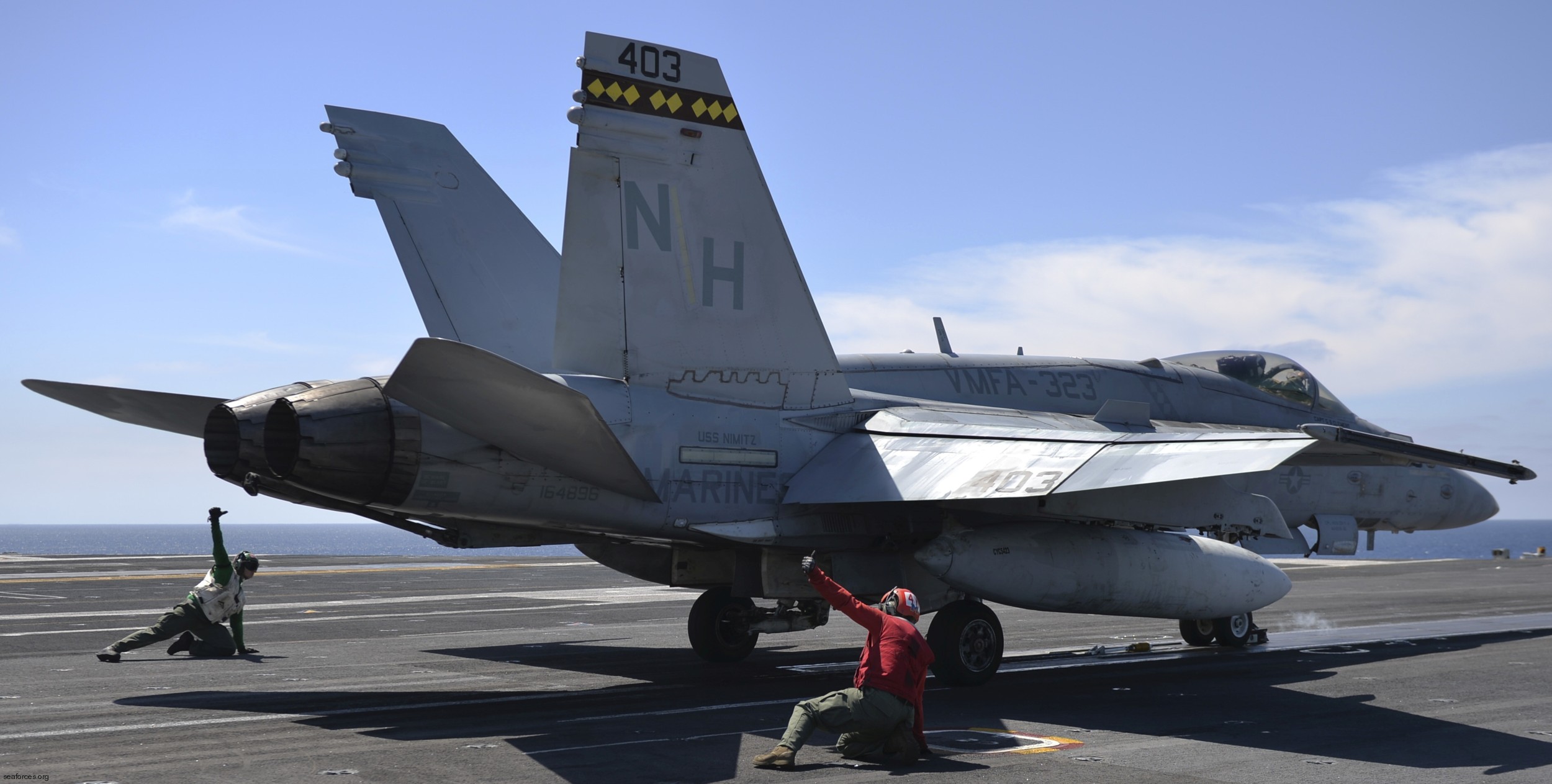 vmfa-323 death rattlers marine fighter attack squadron f/a-18c hornet cvw-11 uss nimitz cvn-68 165