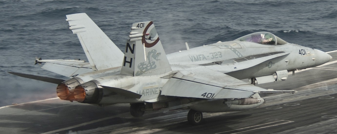 vmfa-323 death rattlers marine fighter attack squadron f/a-18c hornet cvw-11 uss nimitz cvn-68 187