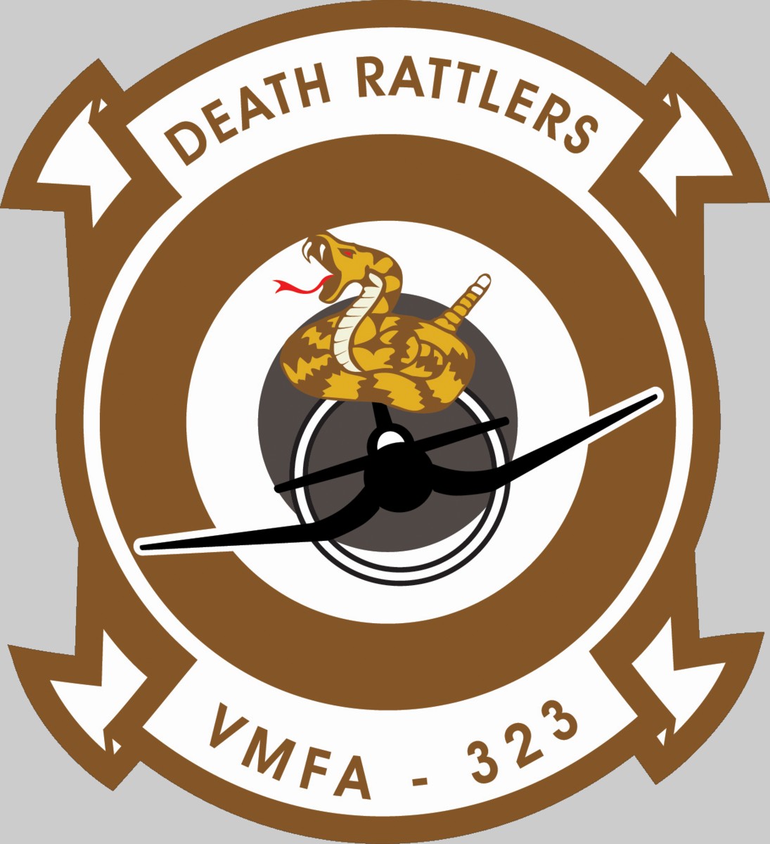 vmfa-323 death rattlers insignia crest patch badge marine fighter attack squadron usmc f/a-18c hornet 02x