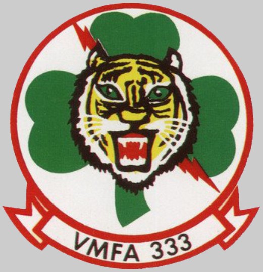 vmfa-333 fighting shamrocks insignia crest patch badge marine fighter attack squadron usmc 02x