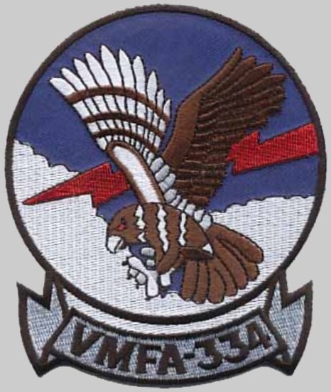 vmfa-334 falcons insignia crest patch badge marine fighter attack squadron usmc 03x