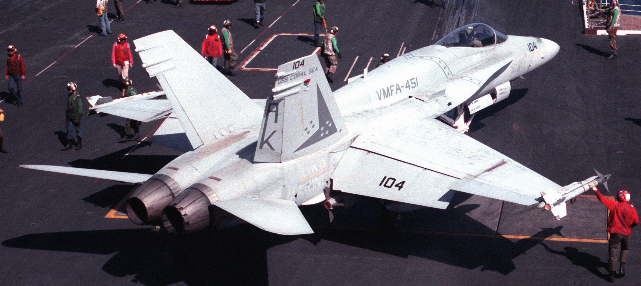vmfa-451 warlords marine fighter attack squadron usmc f/a-18a hornet 03x