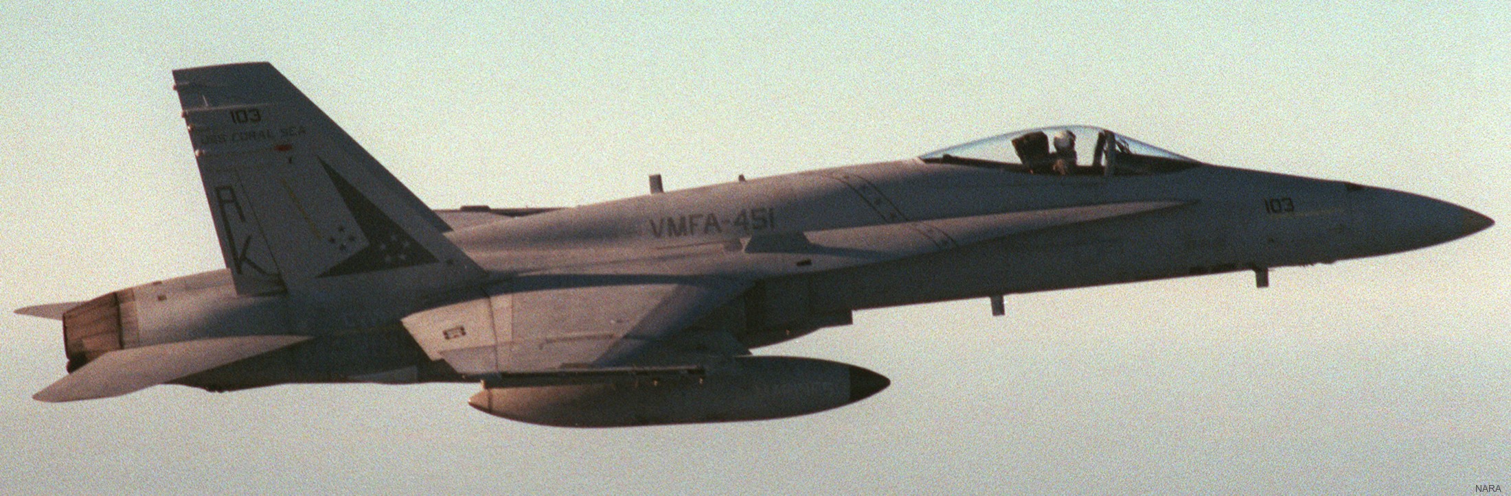 vmfa-451 warlords marine fighter attack squadron usmc f/a-18a hornet 12