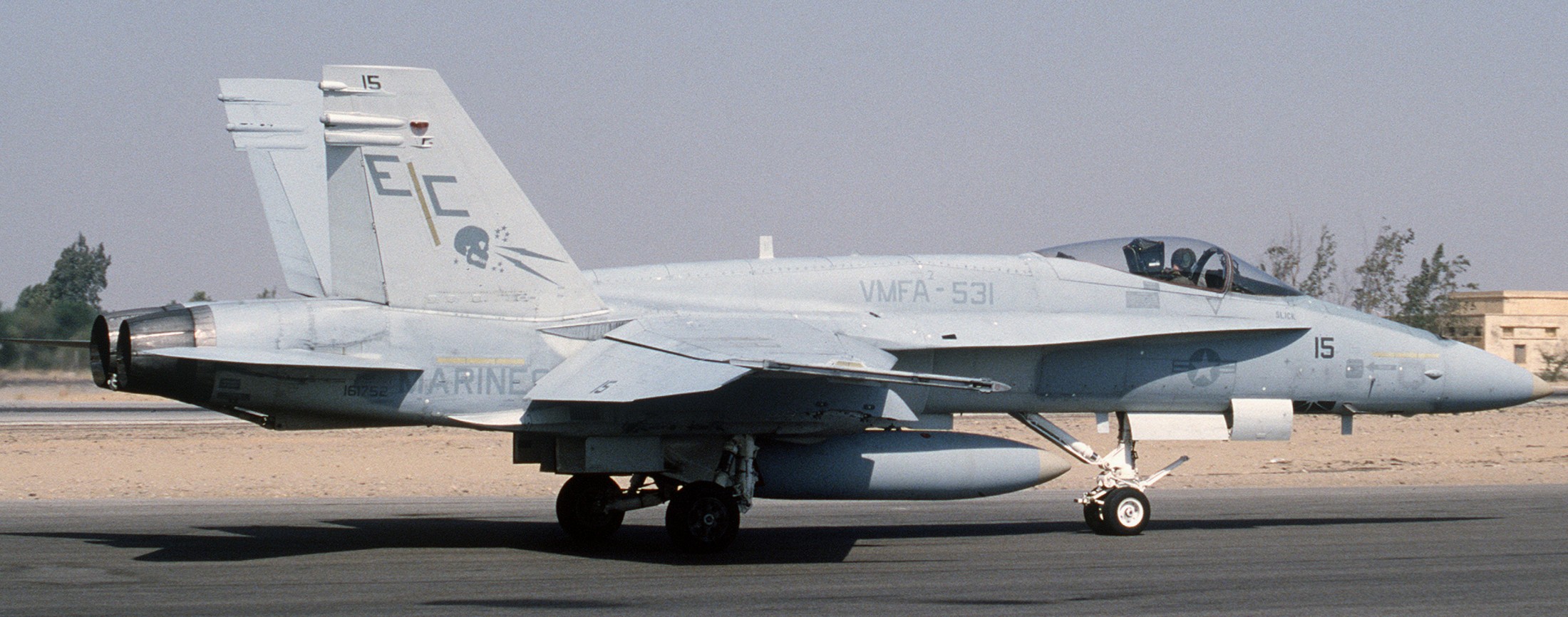 vmfa-531 grey ghosts marine fighter attack squadron f/a-18a hornet usmc 16 kairo west air base egypt