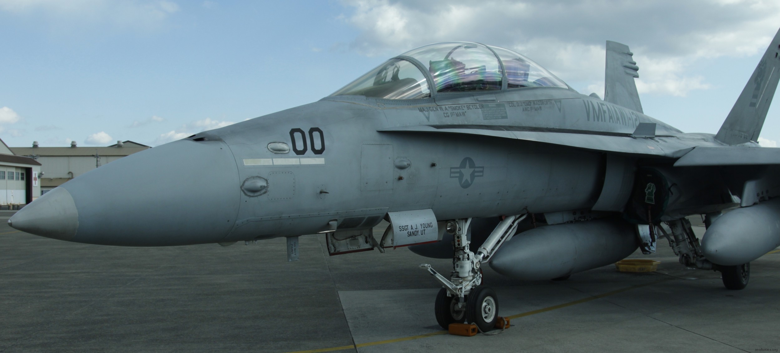 vmfa(aw)-121 green knights marine fighter attack squadron f/a-18d hornet 10 mcas iwakuni japan