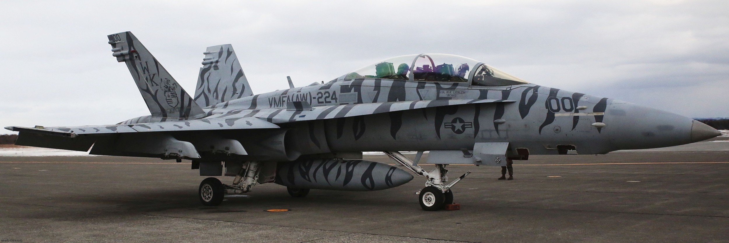 vmfa(aw)-224 bengals marine fighter attack squadron usmc f/a-18d hornet 33