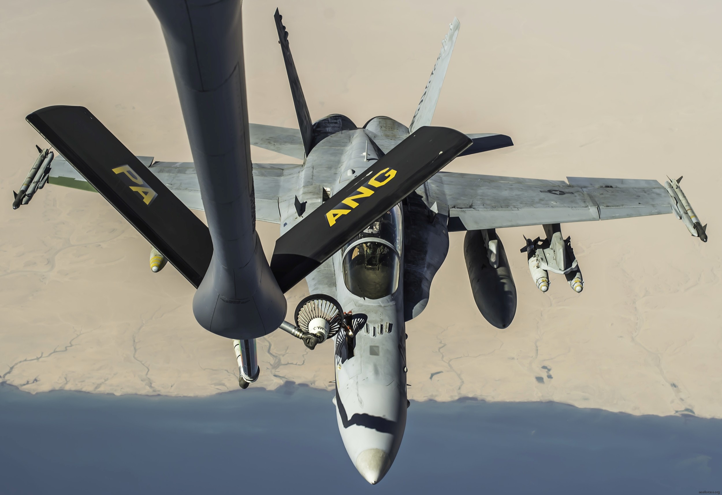 vmfa(aw)-224 bengals marine fighter attack squadron usmc f/a-18d hornet 72 inherent resolve