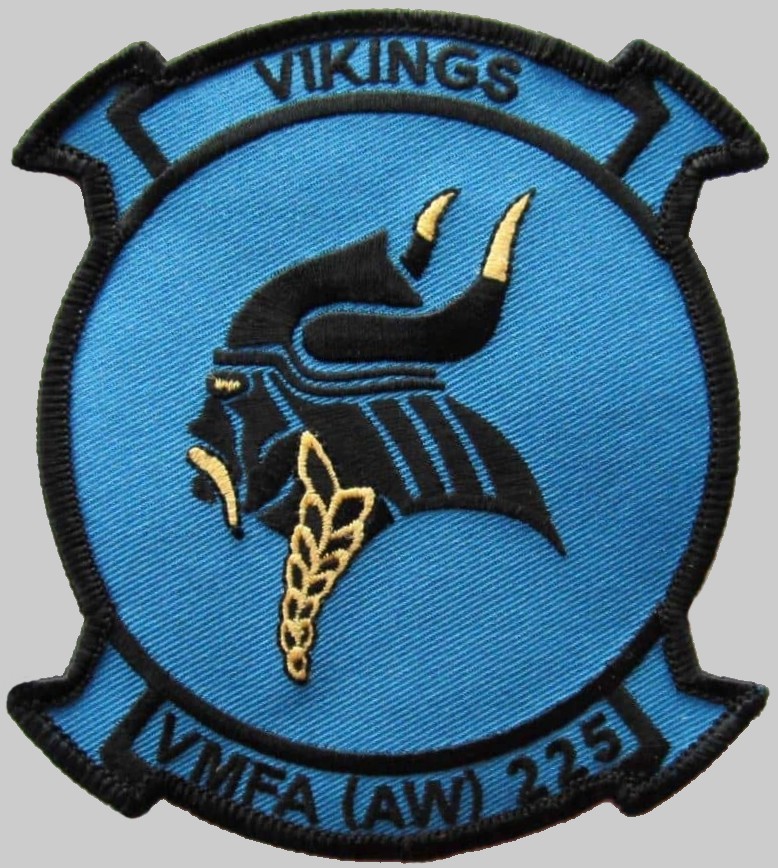 vmfa(aw)-225 vikings insignia crest patch badge marine fighter attack squadron usmc 02p