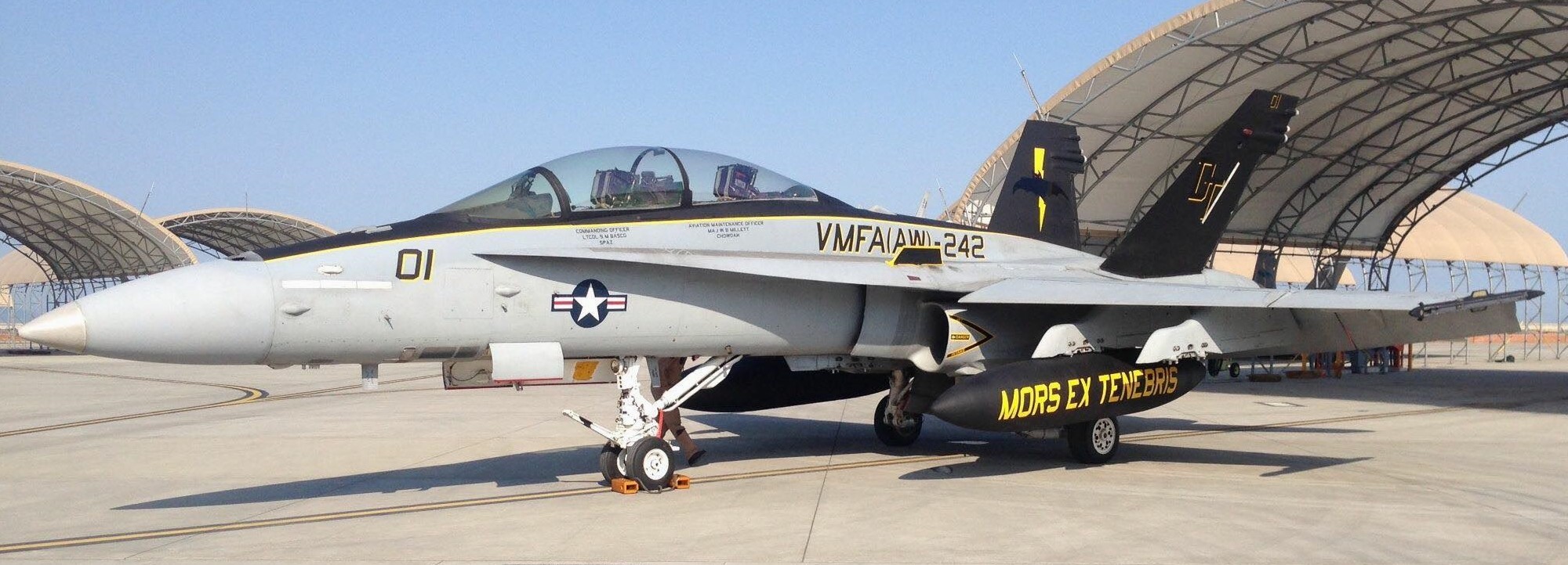 vmfa(aw)-242 bats marine all-weather fighter attack squadron usmc f/a-18d hornet 60