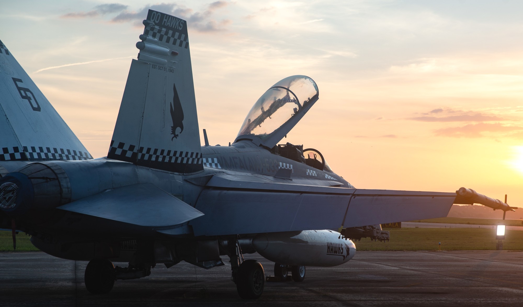 vmfa(aw)-533 hawks marine fighter attack squadron usmc f/a-18d hornet 89