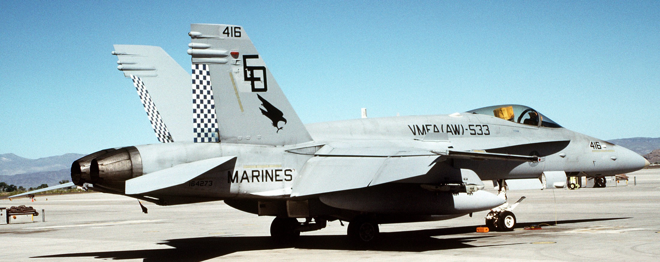 vmfa(aw)-533 hawks marine fighter attack squadron usmc f/a-18d hornet 92