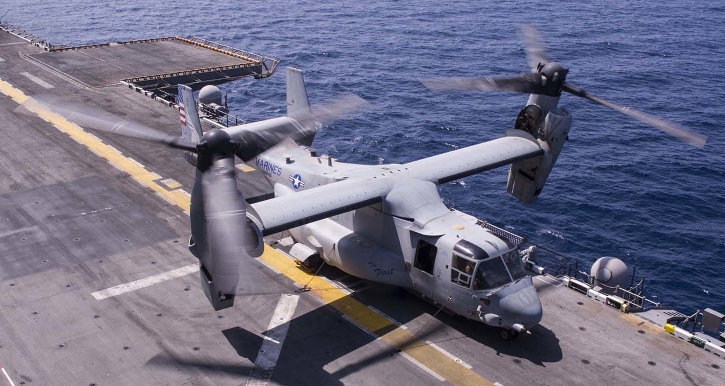 vmm-161 greyhawks mv-22b osprey marine medium tiltrotor squadron usmc 77 lha-6 uss america