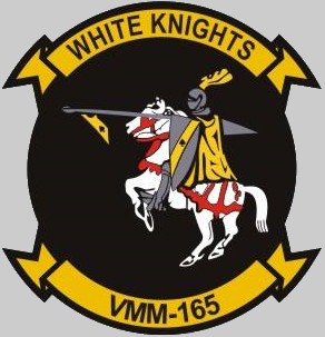 vmm-165 white knights insignia crest patch badge marine medium tiltrotor squadron usmc