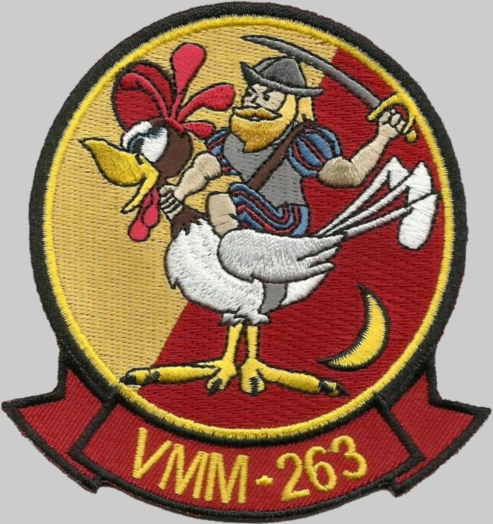 vmm-263 thunder chickens patch insignia crest badge marine medium tiltrotor squadron 04