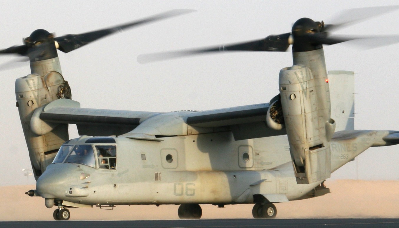 vmm-263 thunder chickens mv-22b osprey udairi army airfield kuwait 2009 105