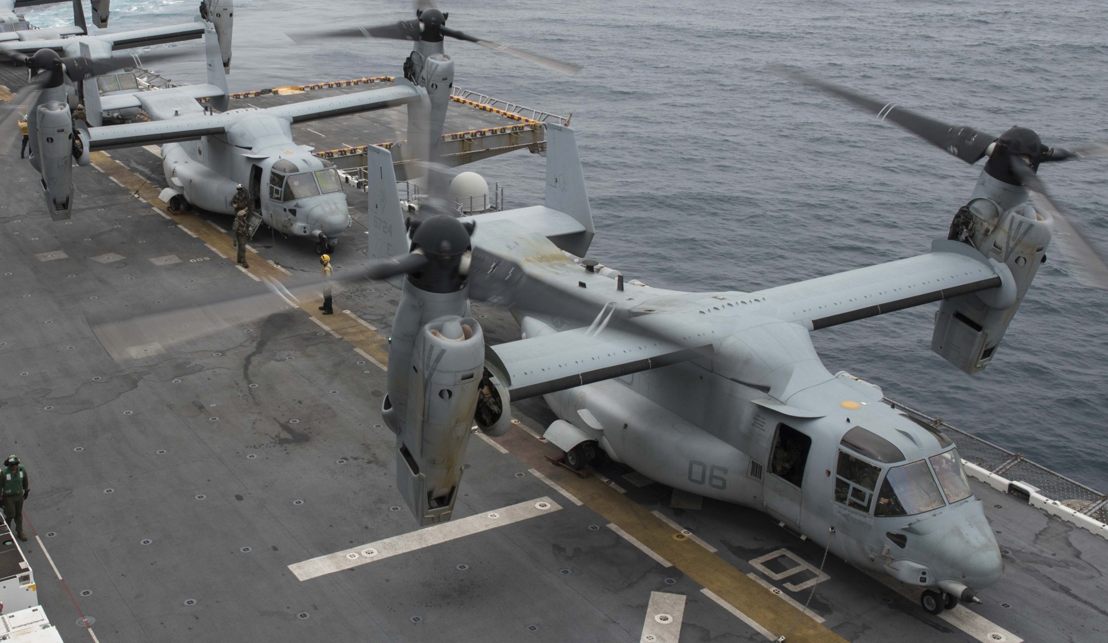 vmm-264 black knights mv-22b osprey uss wasp lhd-1 2016 16