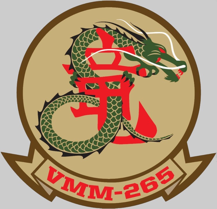 vmm-265 dragons insignia crest patch badge marine medium tiltrotor squadron usmc